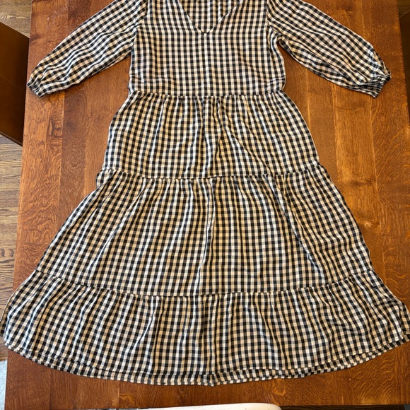 Petal & Pup Black and Cream Gingham Dress - Picture 5 of 5